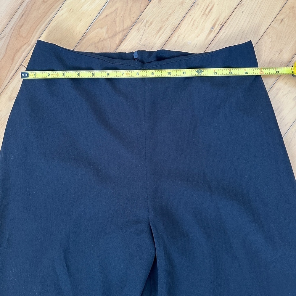 Vintage “Moonlighting”Black Straight Leg Dress Pants - Size 11/12 - Picture 8 of 9